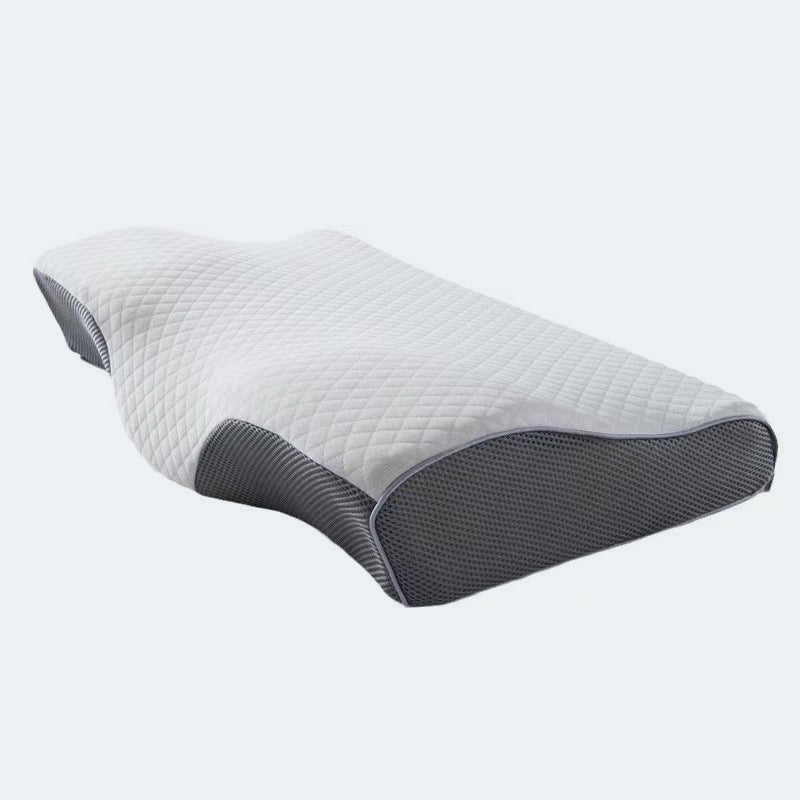 Suprmat Memory foam pillow in gray, adapts to the neck