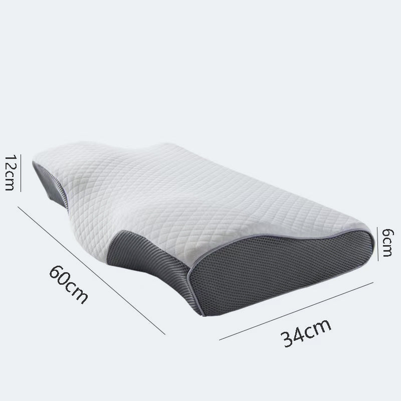 Suprmat Memory foam pillow in gray, adapts to the neck