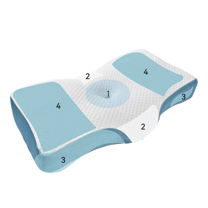 Suprmat Memory foam pillow in blue